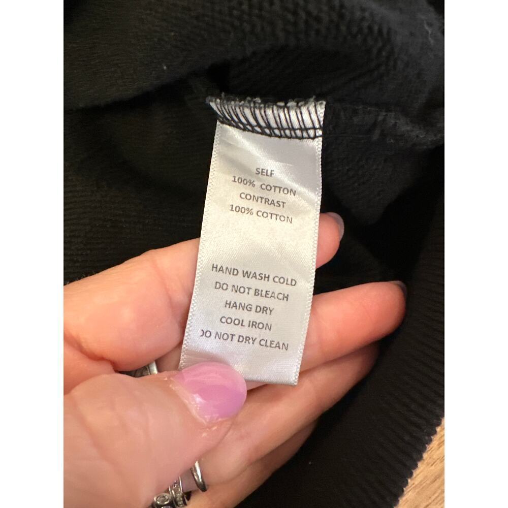Mod Ref 1/4 zip Pullover Sweatshirt Black Womens Xsmall - Picture 4 of 5